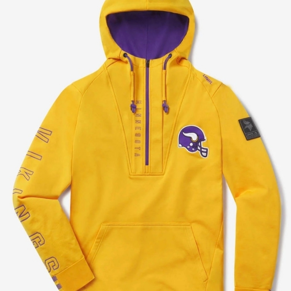 UNRL x Minnesota Vikings Crossover Hoodie Adult Size XL NWOT